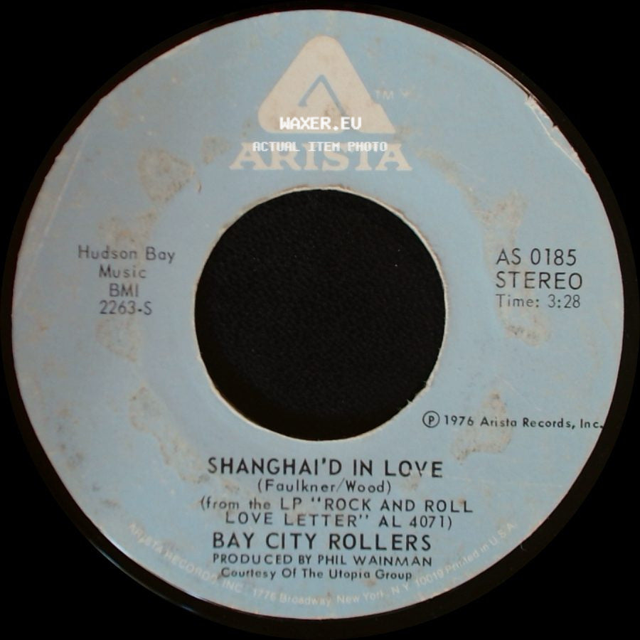 Bay City Rollers - Rock And Roll Love Letter / Shanghai'd In Love side B