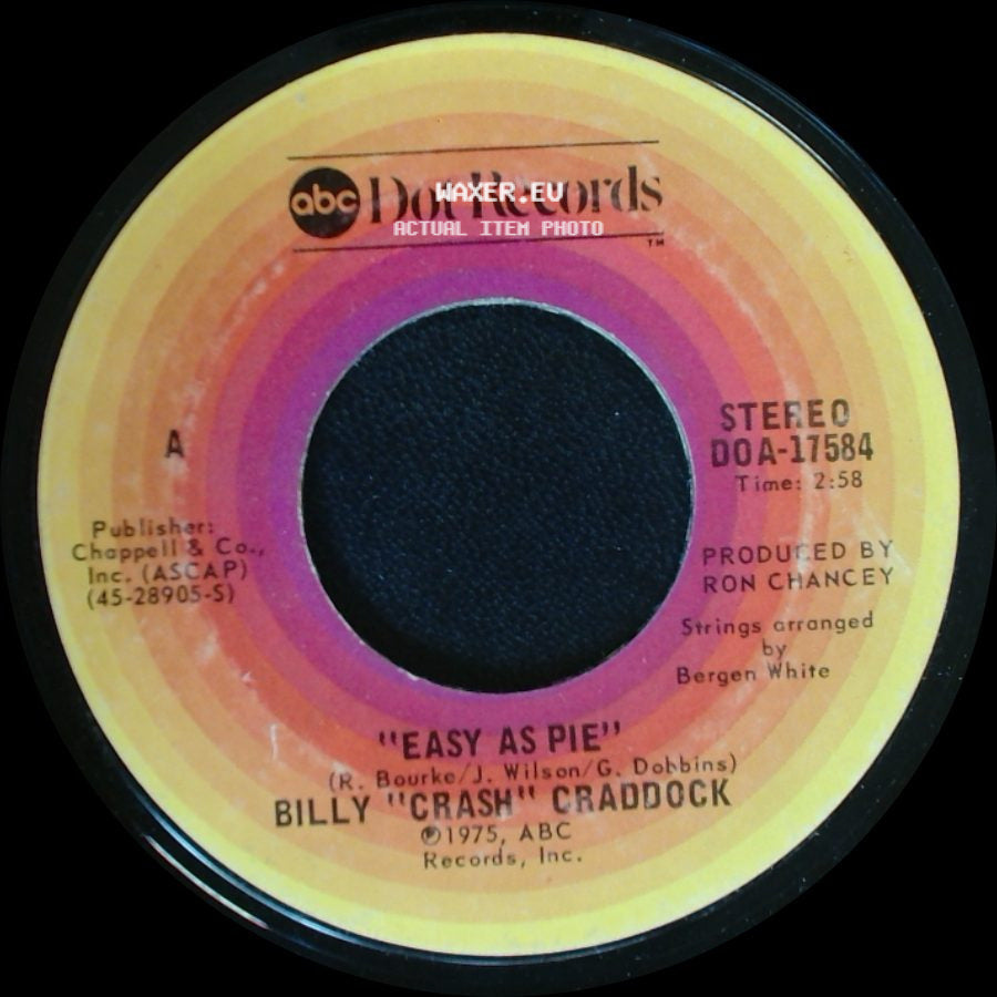 Billy "Crash" Craddock - Easy As Pie / She's Mine side A
