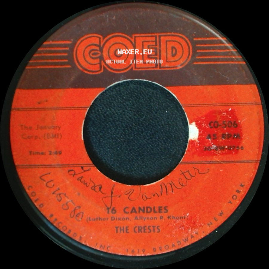 The Crests - 16 Candles / Beside You side A