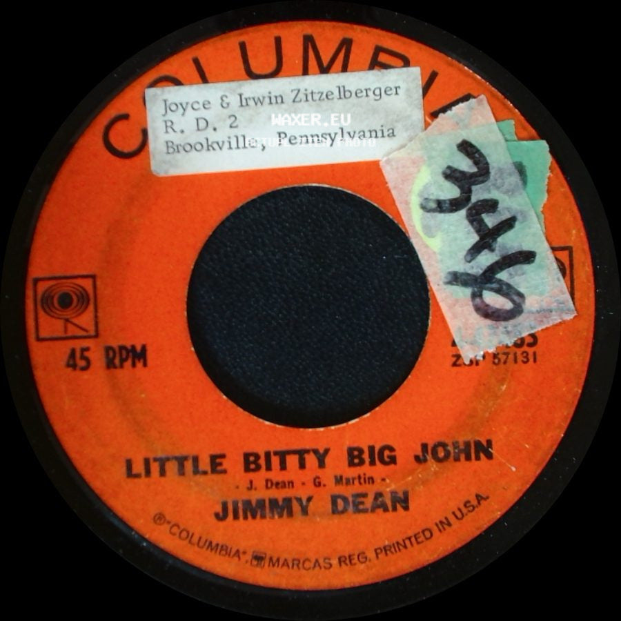 Jimmy Dean - Steel Men / Little Bitty Big John side B