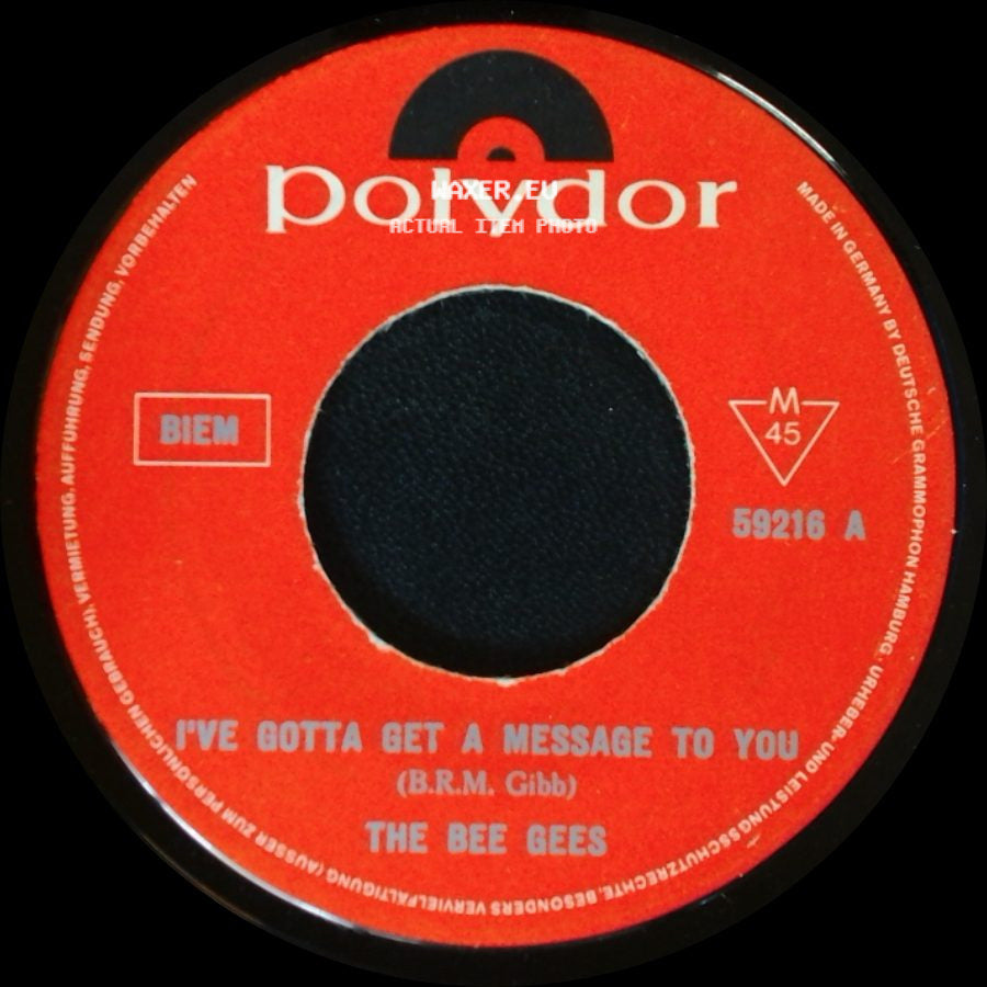 The Bee Gees - I've Gotta Get A Message To You / Kitty Can side A