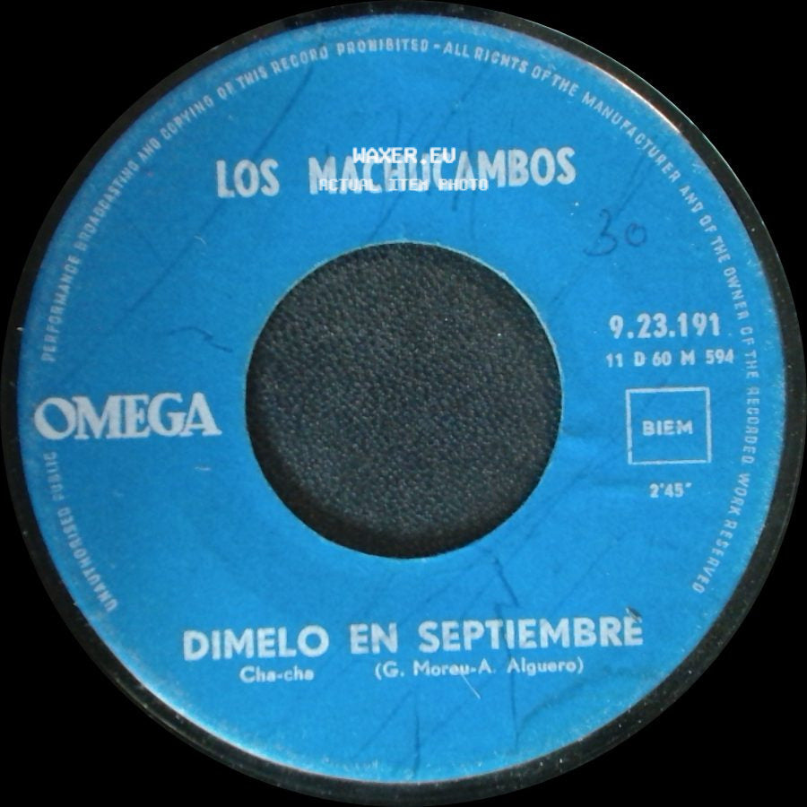 Los Machucambos - Dimelo En Septiembre / Pepito side A