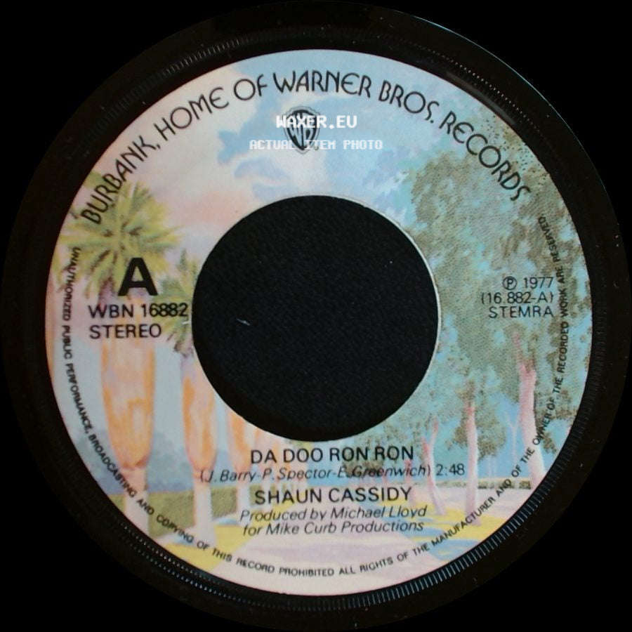 Shaun Cassidy - Da Doo Ron Ron / Holiday side A