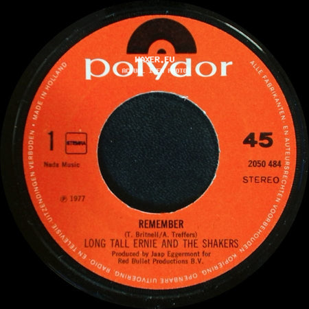 Long Tall Ernie And The Shakers - Cocktails At Midnight / Remember side B