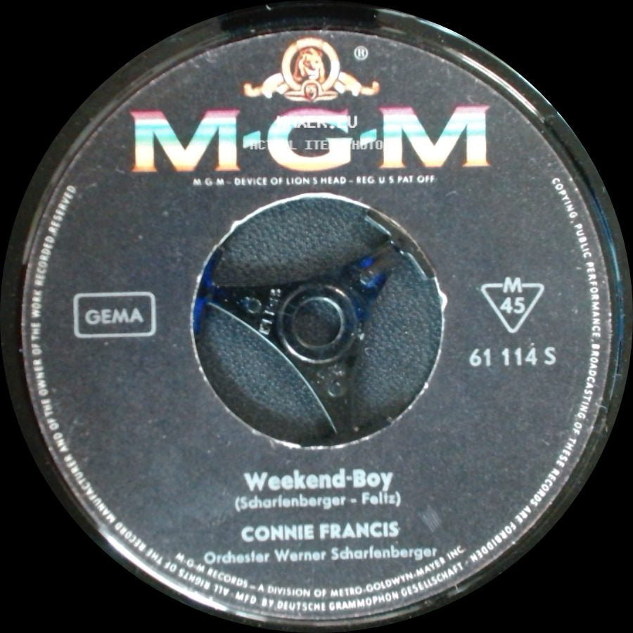 Connie Francis - Weekend-Boy / Hast Du Heimweh side A