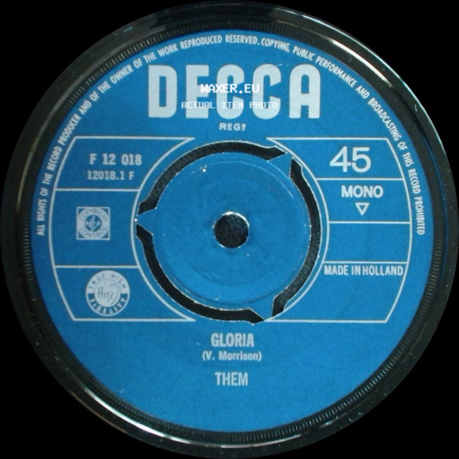 Them - Baby Please Don't Go / Gloria side B