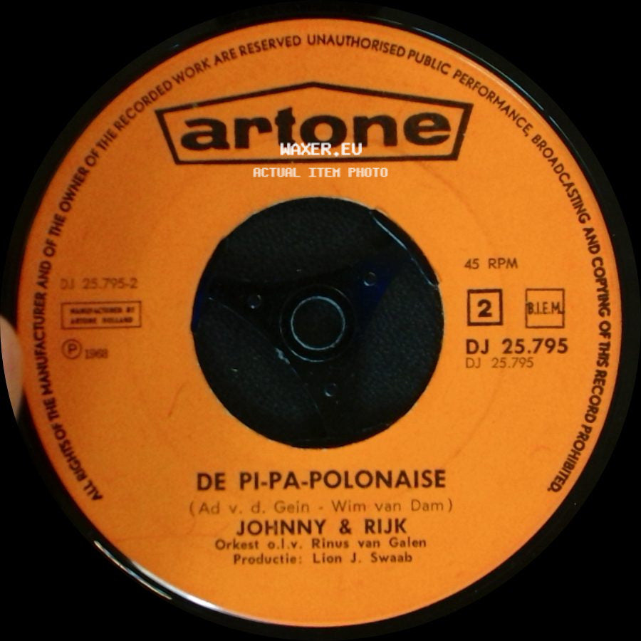 Johnny & Rijk - Pa Wil Niet In Bad / De Pi-Pa-Polonaise side B