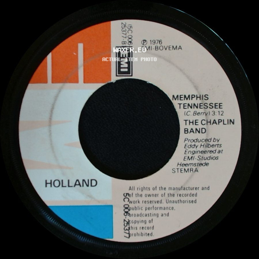The Chaplin Band - Don't You Wanna Be My Girl / Memphis Tennessee side B