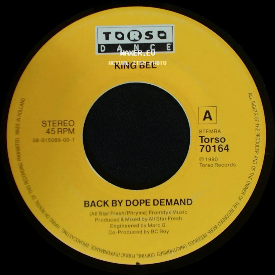 King Bee - Feel The Flow / Back By Dope Demand side B