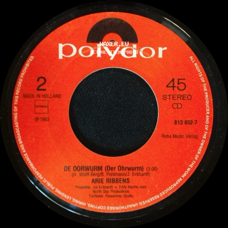 Arie Ribbens - De Oorwurm (Der Ohrwurm) / Akketdoe (Agadou Dou Dou) side A