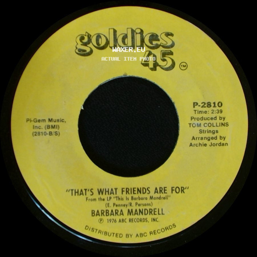 Barbara Mandrell - That's What Friends Are For / Midnight Angel side A