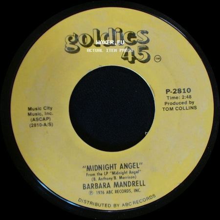 Barbara Mandrell - That's What Friends Are For / Midnight Angel side B