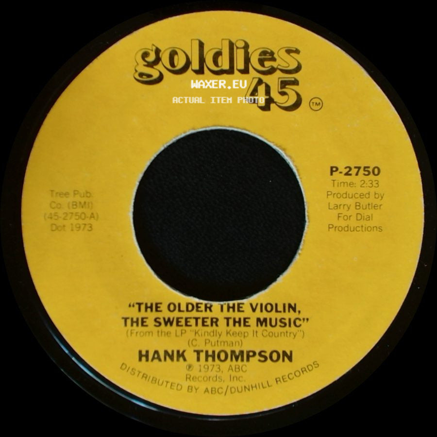 Hank Thompson - Who Left The Door To Heaven Open / The Older The Violin, The Sweeter The Music side B