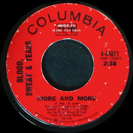 Blood, Sweat & Tears - More And More / Spinning Wheel side A