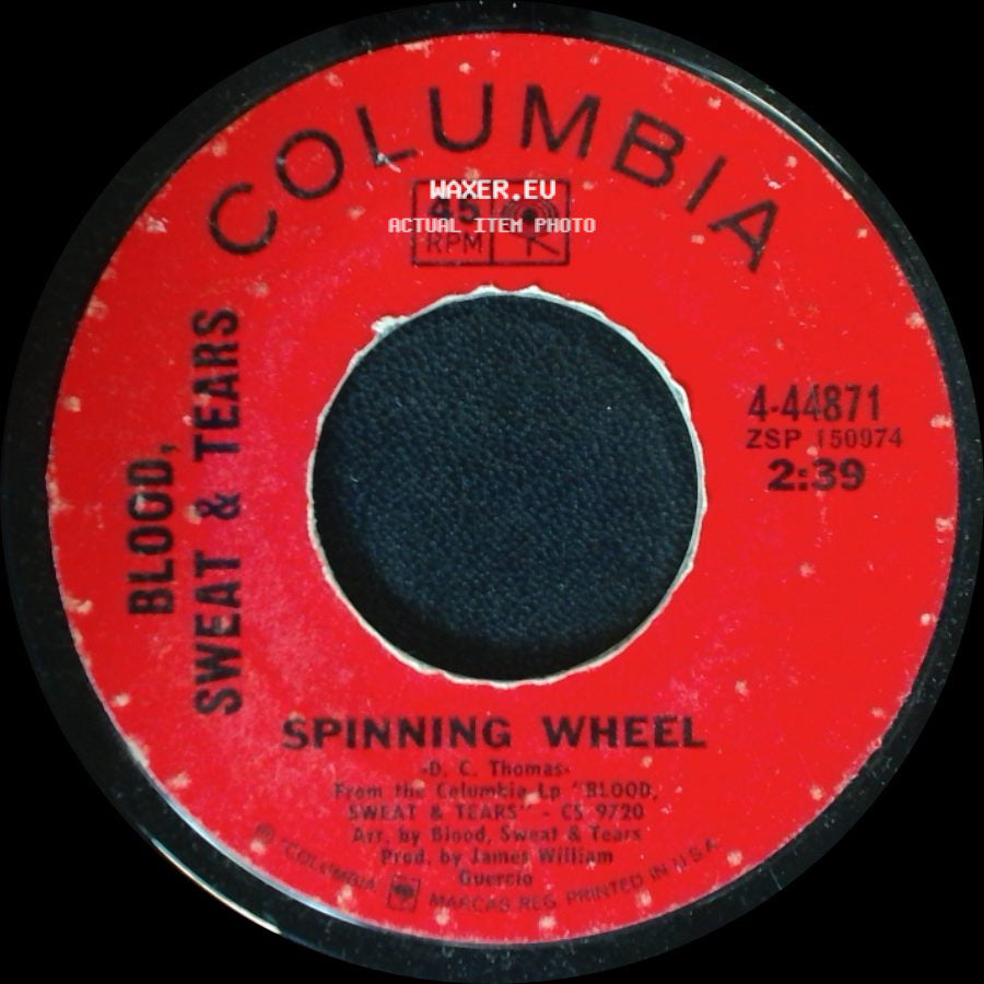 Blood, Sweat & Tears - More And More / Spinning Wheel side B