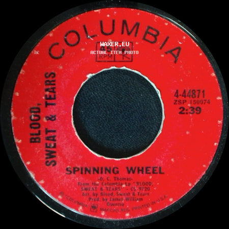Blood, Sweat & Tears - More And More / Spinning Wheel side B
