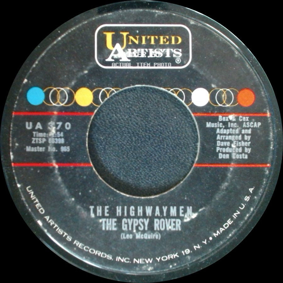 The Highwaymen - The Gypsy Rover / Cotton Fields side A