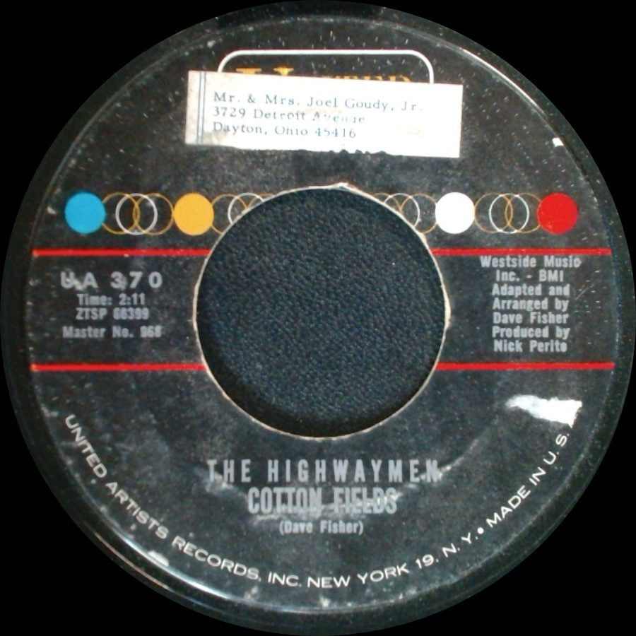 The Highwaymen - The Gypsy Rover / Cotton Fields side B