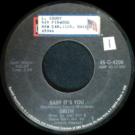 Smith - I Don't Believe (I Believe) / Baby It's You side B