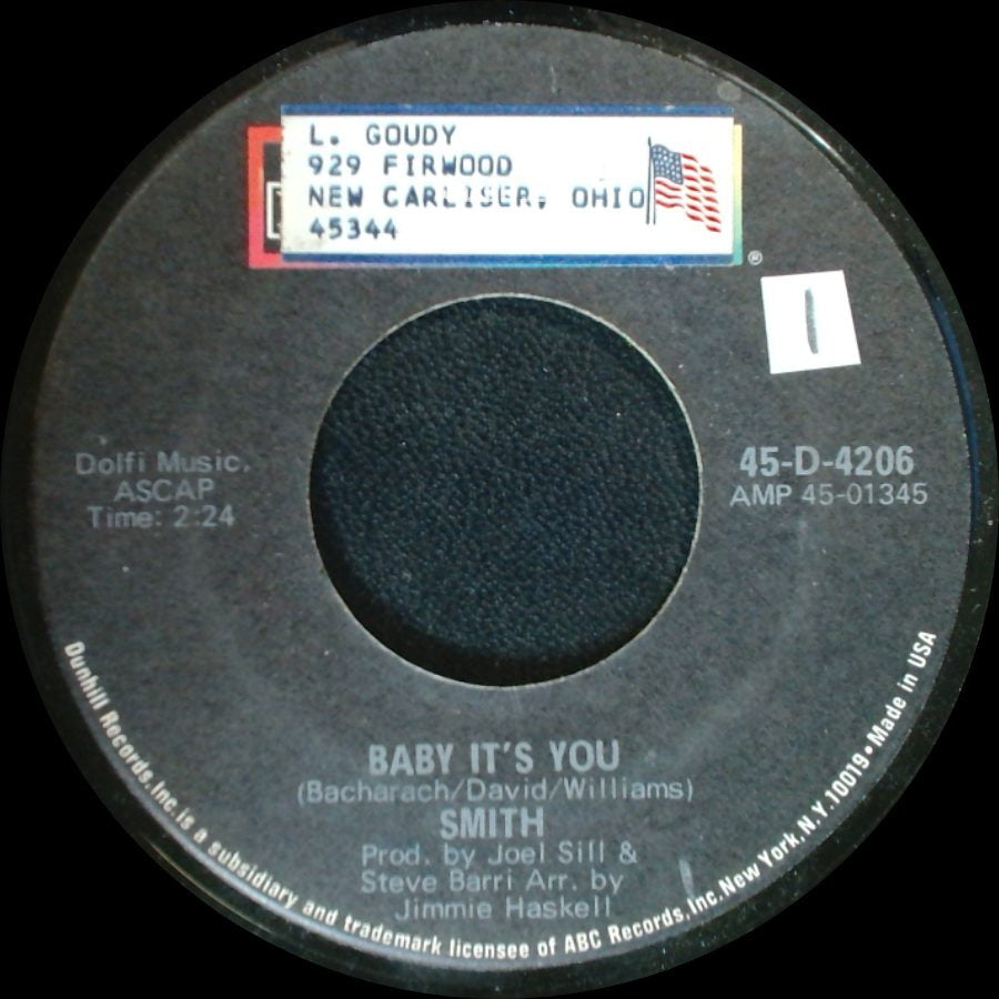 Smith - I Don't Believe (I Believe) / Baby It's You side B