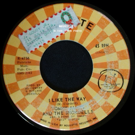 Tommy James And The Shondells - I Like The Way / (Baby) Baby I Can't Take It No More side A