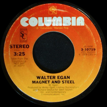 Walter Egan - Magnet And Steel / Tunnel O' Love side A