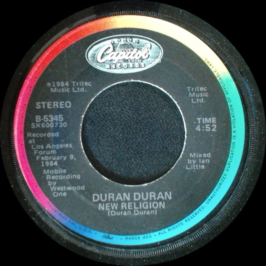 Duran Duran - New Religion / The Reflex (The Dance-Mix Edited) side A