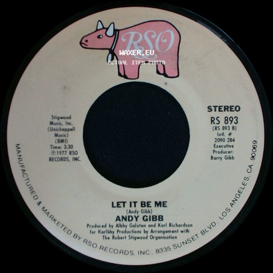 Andy Gibb - Shadow Dancing / Let It Be Me side B