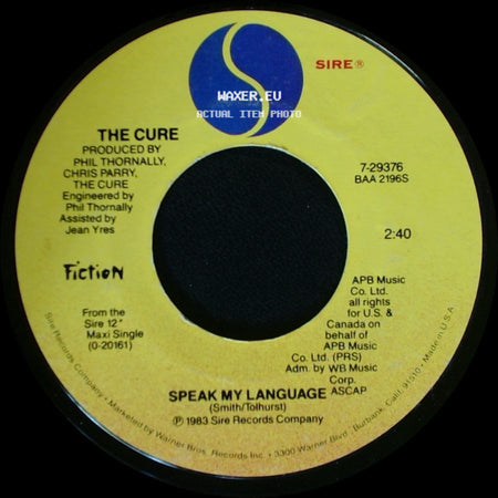 The Cure - Speak My Language / The Love Cats side A