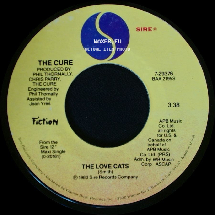 The Cure - Speak My Language / The Love Cats side B