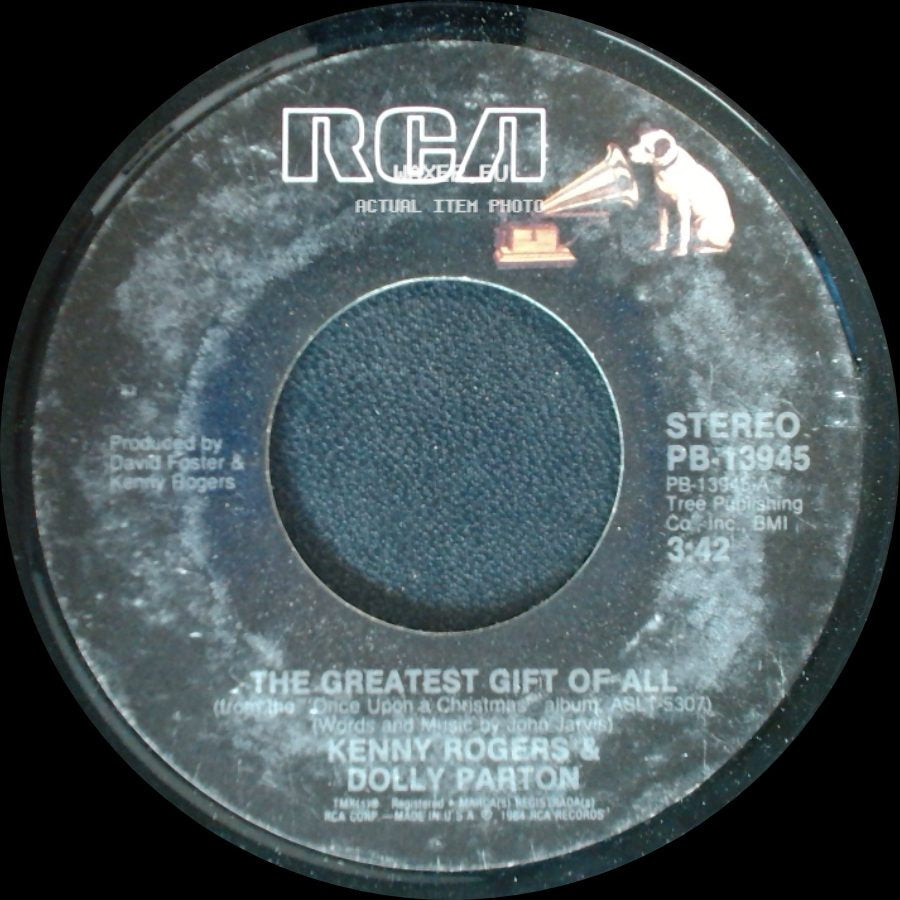 Dolly Parton / Kenny Rogers & Dolly Parton - White Christmas / The Greatest Gift Of All side B