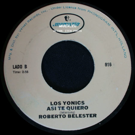Paul Denver / Los Yonics - Los Yonics Y Asi Quede (Rain And Memories) / Asi Te Quiero side B