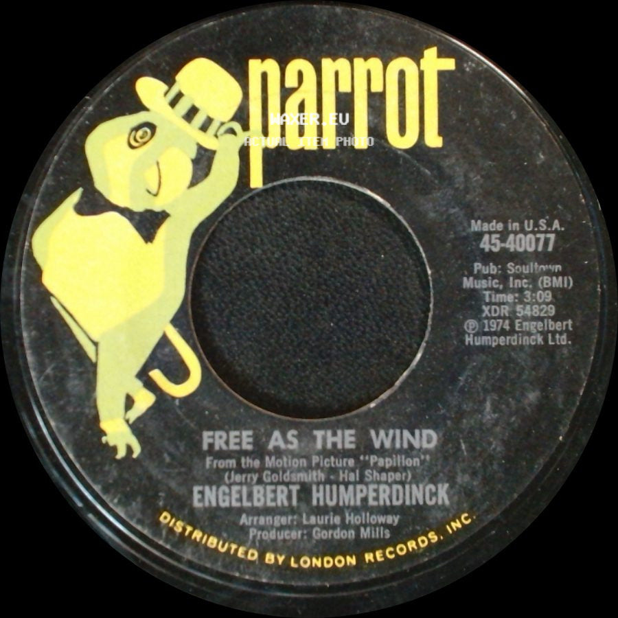Engelbert Humperdinck - Free As The Wind / My Friend The Wind side A