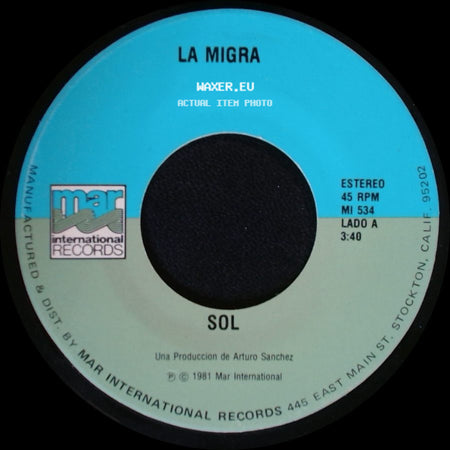 La Migra - Sol / Tus Caricias side A