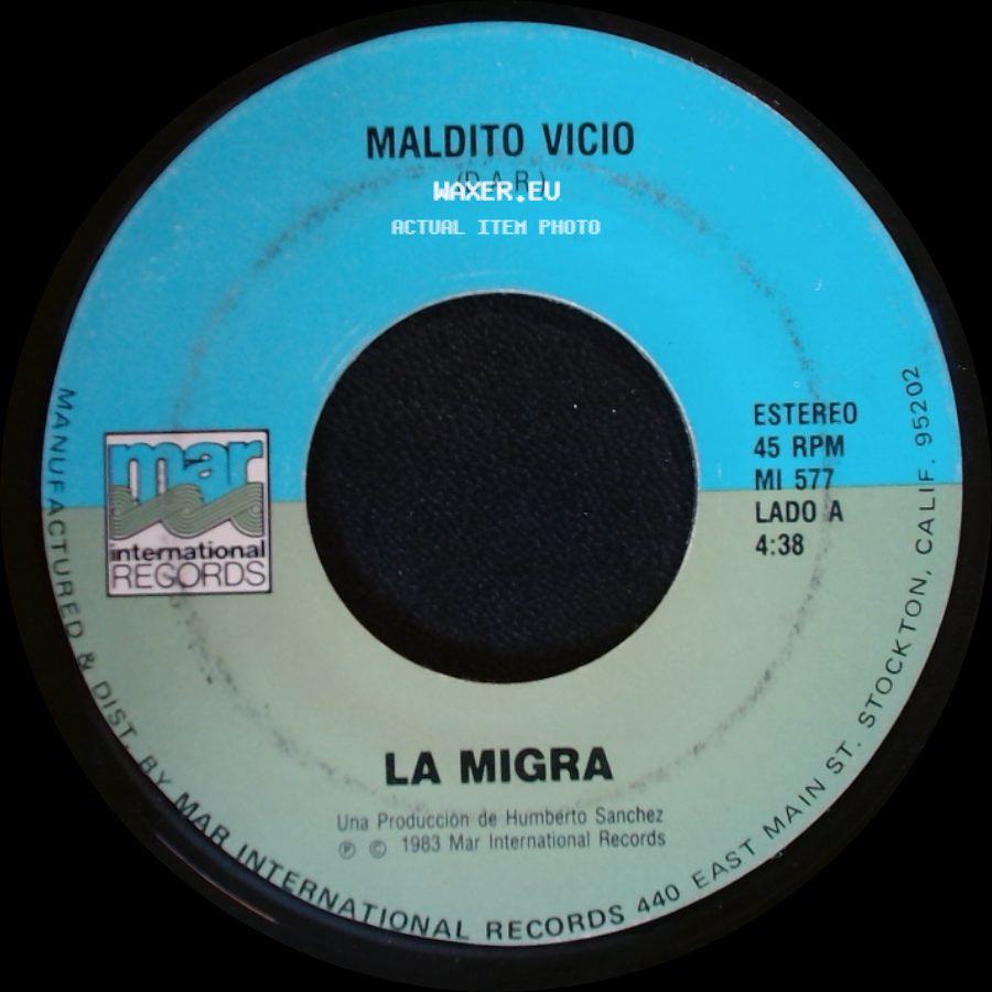 Maldito Vicio / La Migra - La Migra / Copas De Mezcal side A