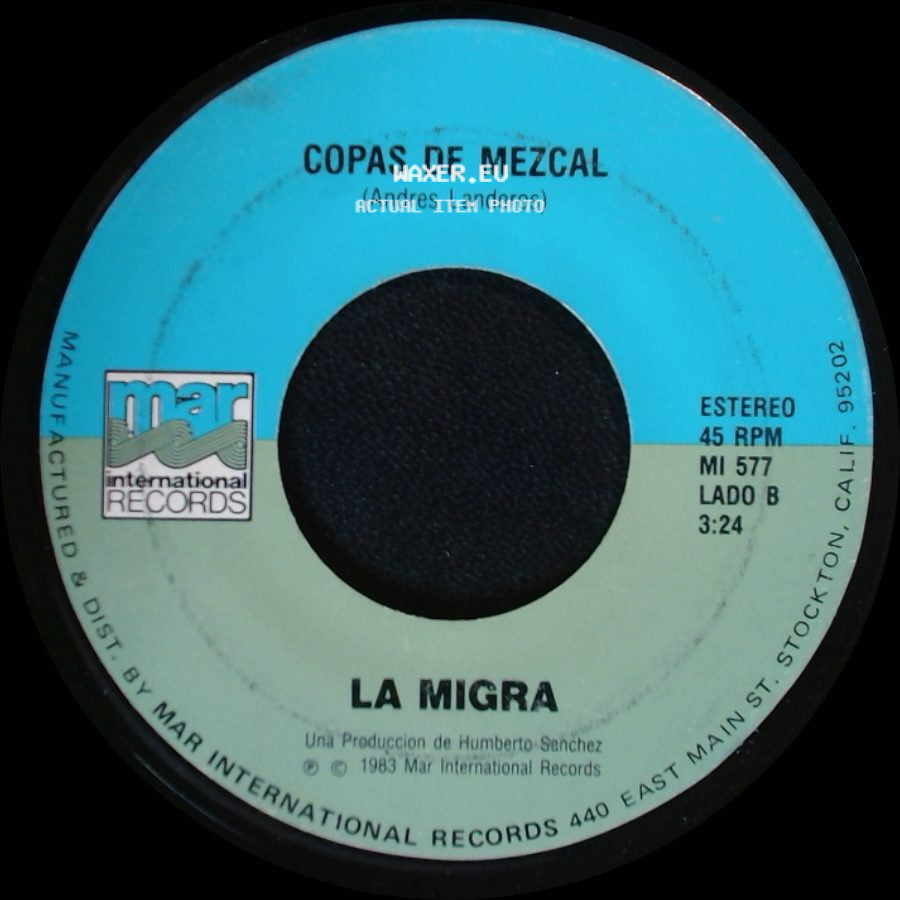 Maldito Vicio / La Migra - La Migra / Copas De Mezcal side B