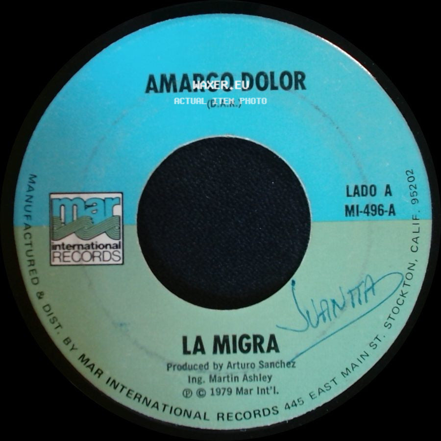 La Migra - Amargo Dolor (D.A.R.) / Amores Con Dinero side A