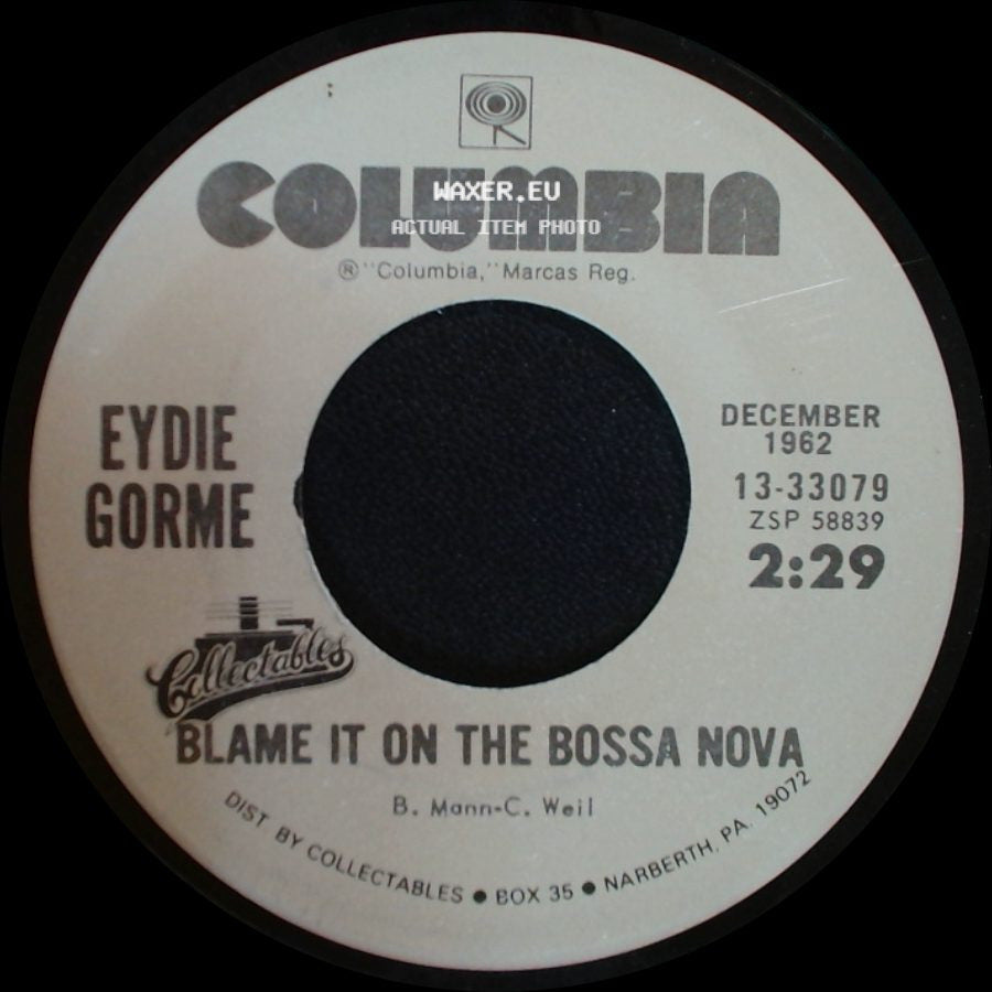 Eydie Gorme - Can't Get Over (The Bossa Nova) / Blame It On The Bossa Nova side B