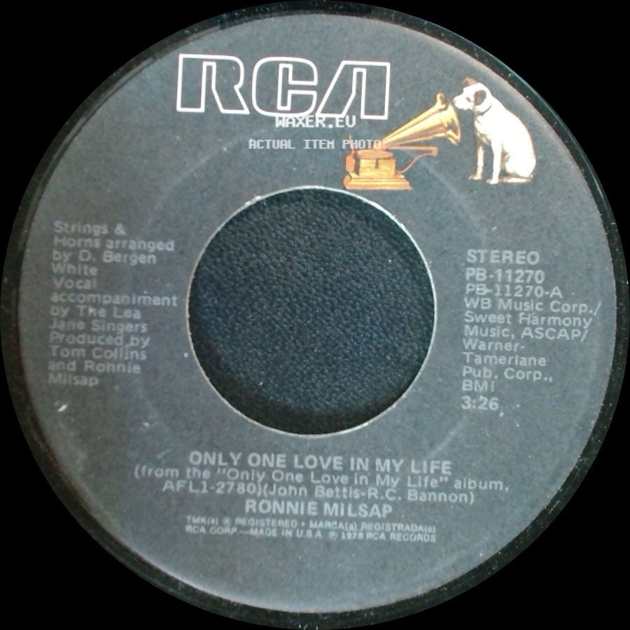 Ronnie Milsap - Only One Love In My Life / Back On My Mind Again side A