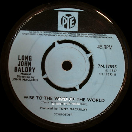 Long John Baldry - When The Sun Comes Shining Thru' / Wise To The Ways Of The World side B