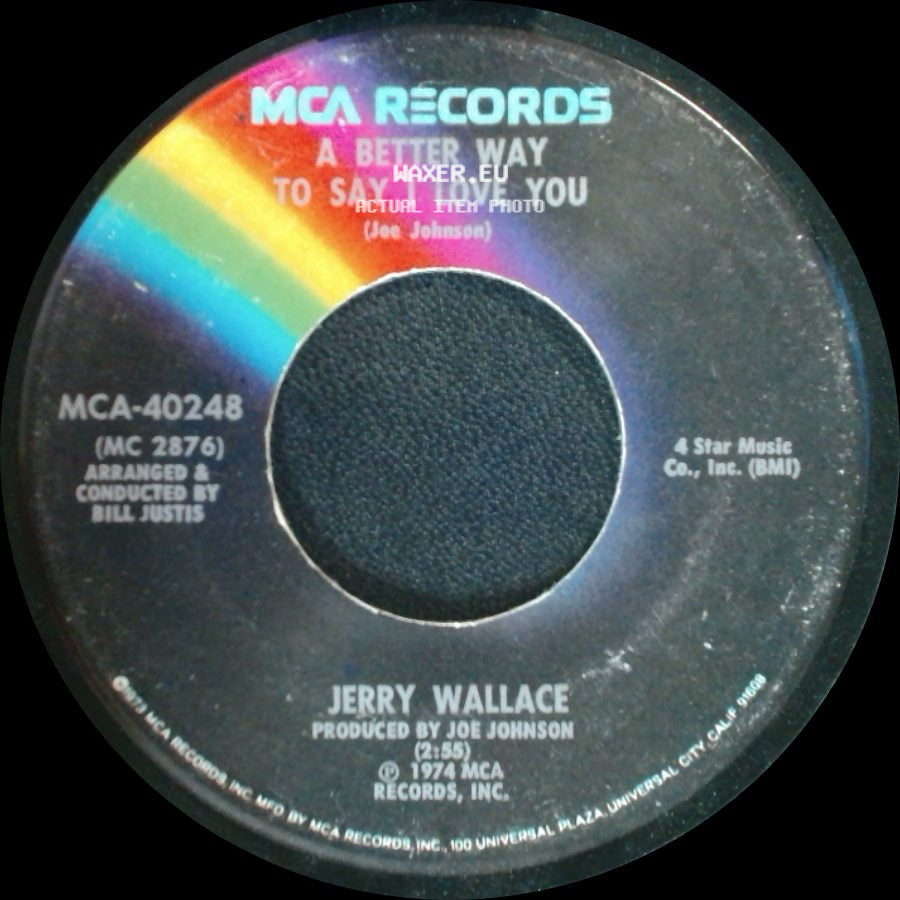 Jerry Wallace - My Wife's House / A Better Way To Say I Love You side B
