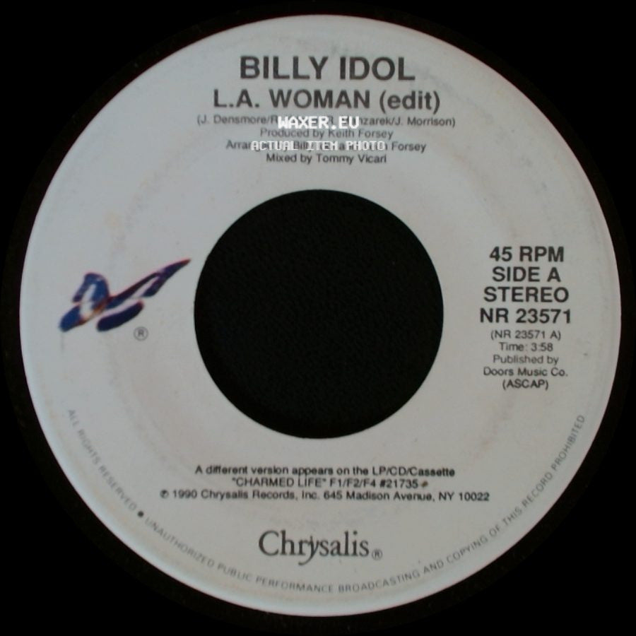Billy Idol - L.A. Woman (Edit) / License To Thrill side A