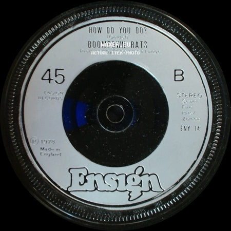 Boomtown Rats - How Do You Do? / Like Clockwork side A