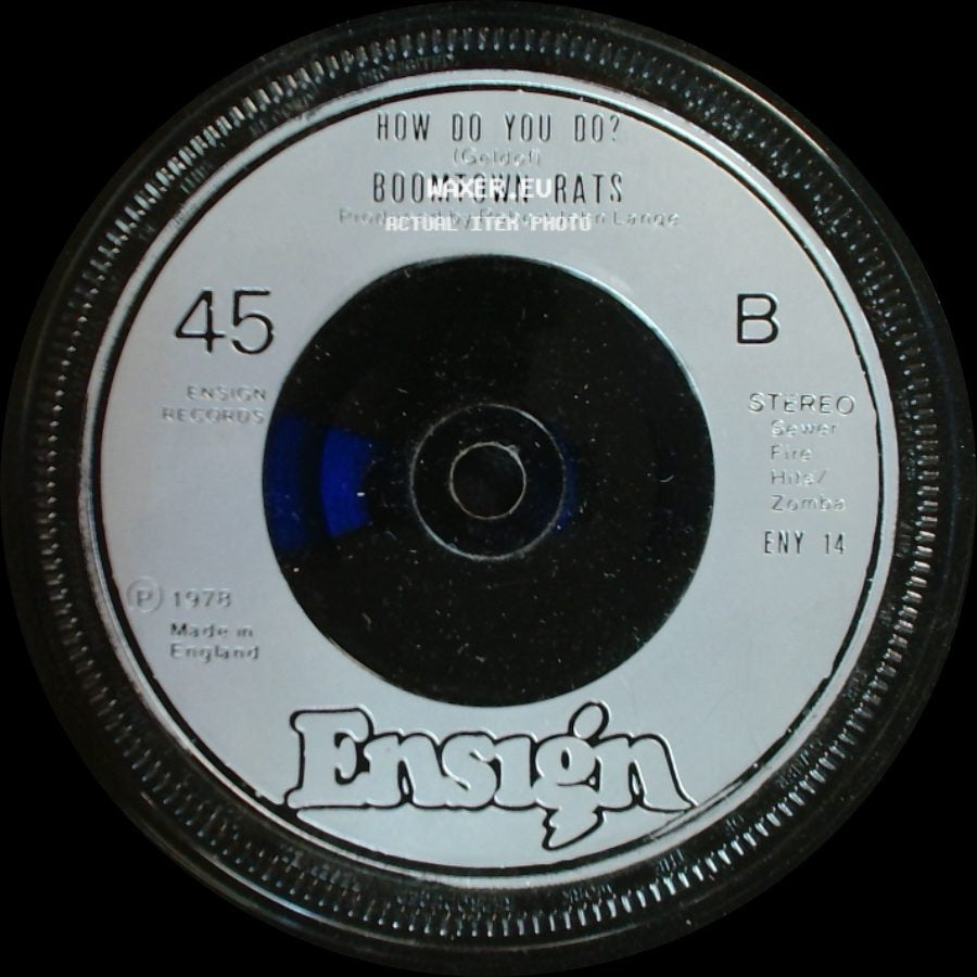 Boomtown Rats - How Do You Do? / Like Clockwork side A