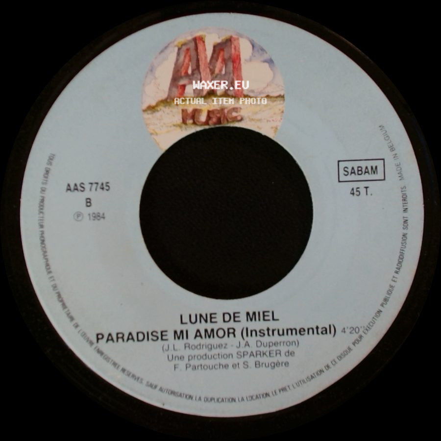 Unknown Artist - Lune De Miel Paradise Mi Amor (Instrumental) / Lune De Miel Paradise Mi Amor side A