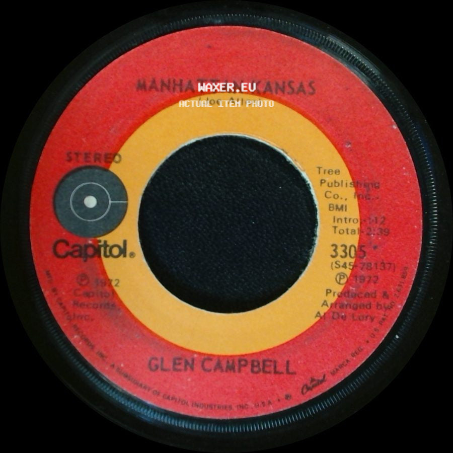 Glen Campbell - Wayfarin' Stranger / Manhattan Kansas side B