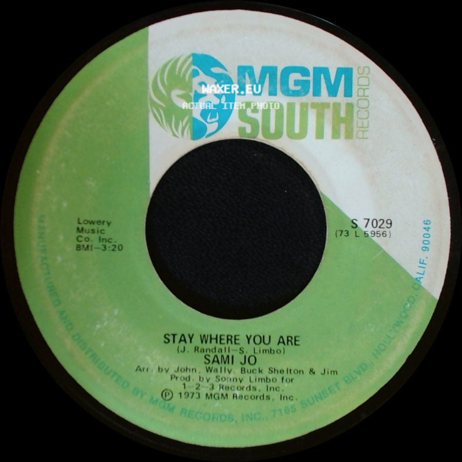 Sami Jo - Stay Where You Are / Tell Me A Lie side A