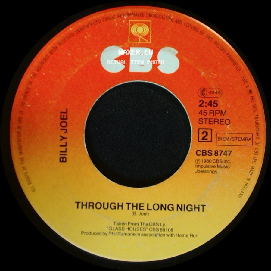Billy Joel - Don't Ask Me Why / Through The Long Night side B