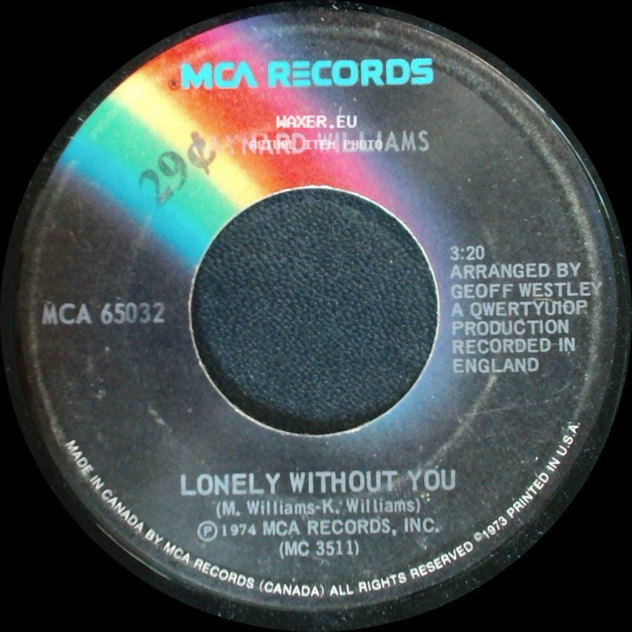 Raynard Williams / Lynard Williams - Christmas Dream (Main Title From The Columbia Picture "The Odessa File") / Lonely Without You side B