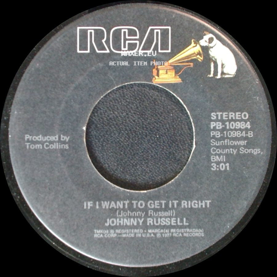 Johnny Russell - Obscene Phone Call / If I Want To Get It Right side B